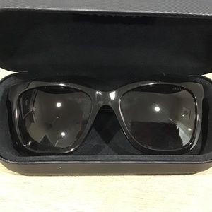 Lanvin black sunglasses with crystal sides